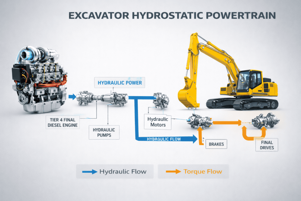 Heavy equipment Powertrain System