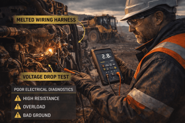 Wiring harness failures in heavy equipment